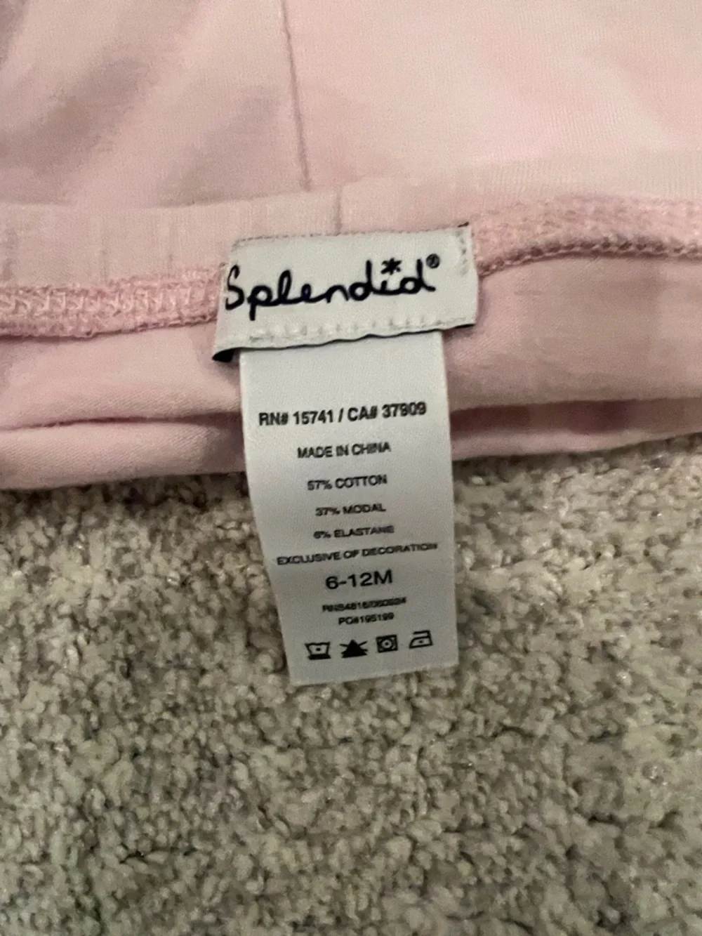 Splendid Girls' Light Pink Leggings 6-12 months